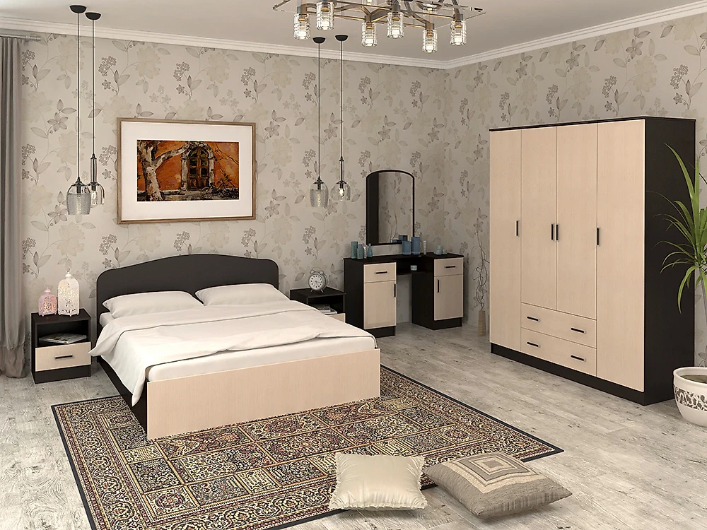 Модульная спальня  Тавла-17 Л Дизайн-1