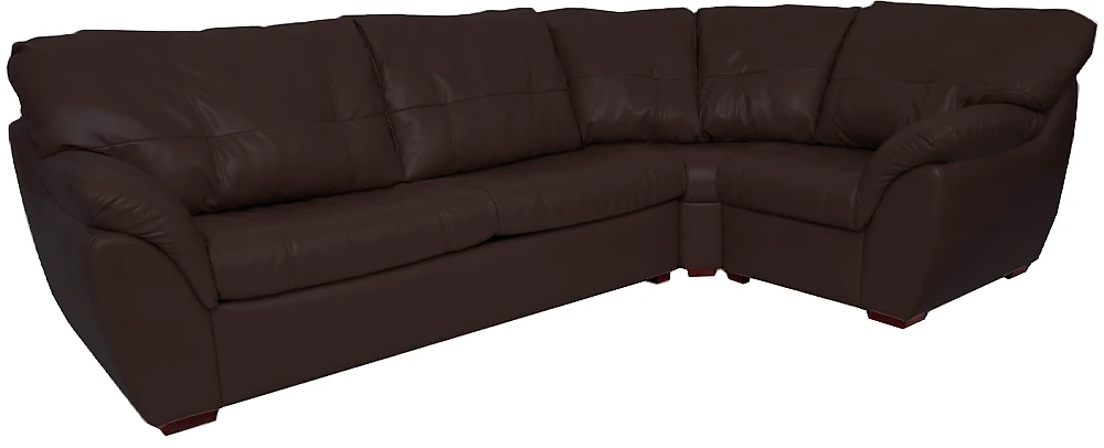 Угловой диван на деревянном каркасе Честер-2 (Орион-2) Браун