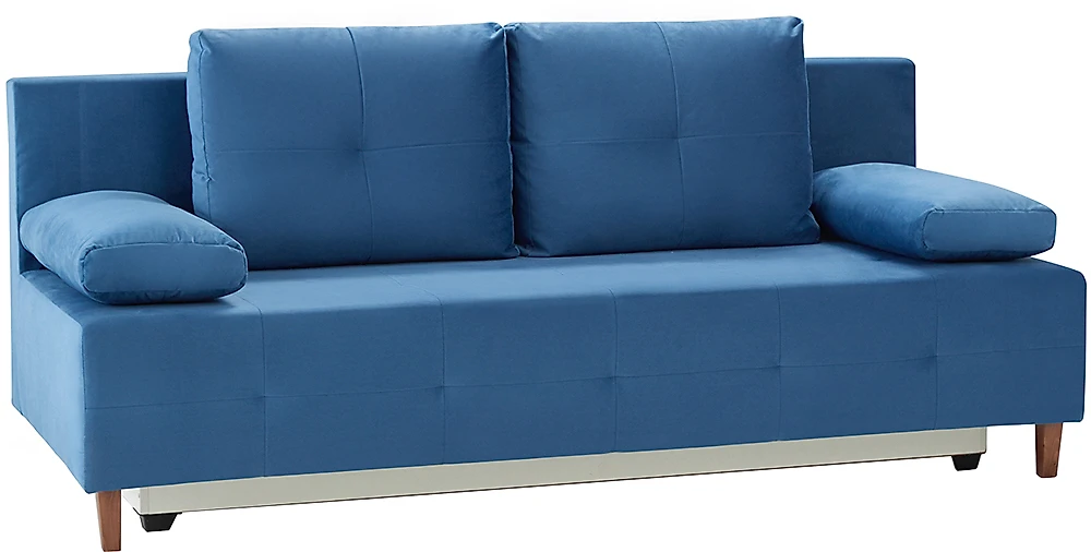 Синий прямой диван Дени Дизайн 4