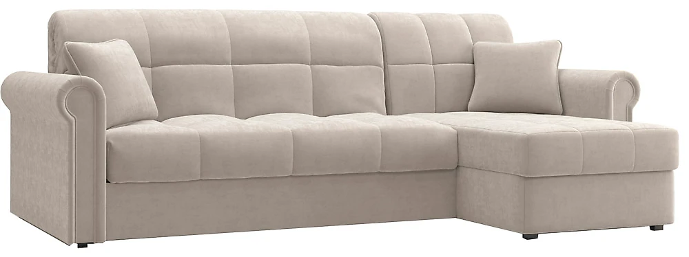 диван на металлическом каркасе Палермо Плюш Беж