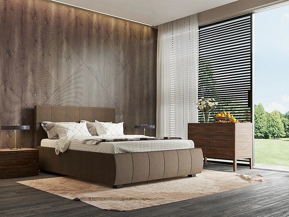 Кровать в современном стиле Афина Люкс Кантри Бруно