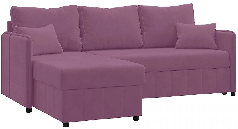 Угловой диван фиолетовый Саймон Виолет