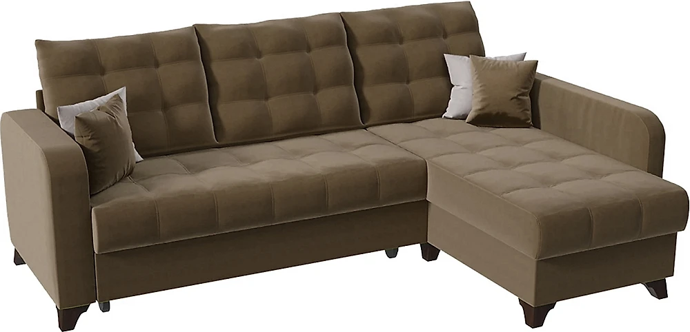 Угловой диван с левым углом Беллано (Белла) Кварц