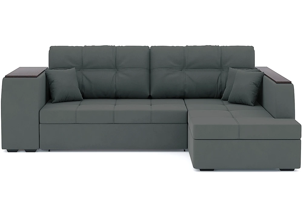 Угловой диван с полкой Брюссель Плюш Дизайн 3