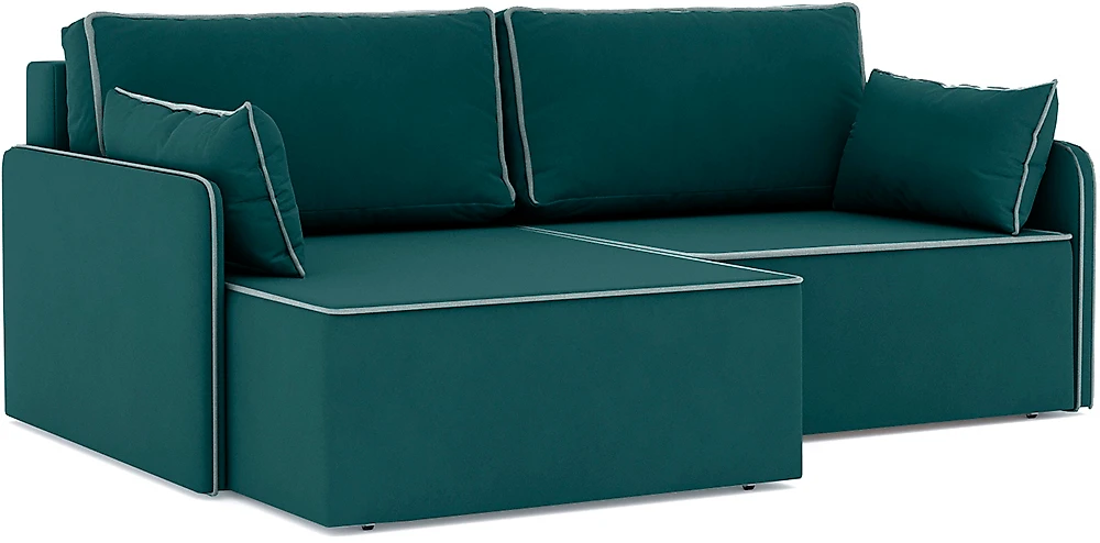 Угловой диван эконом класса Блюм Плюш Дизайн-5