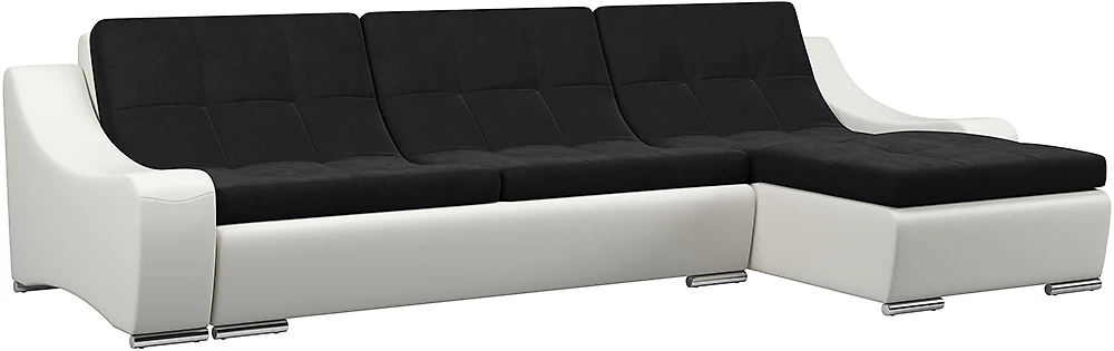 угловой диван с оттоманкой Монреаль-8 Нуар