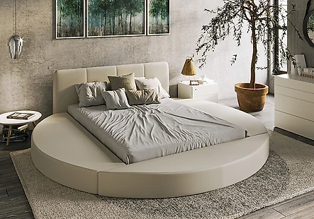 Кровать с мягкой спинкой Modum160 с матрасом