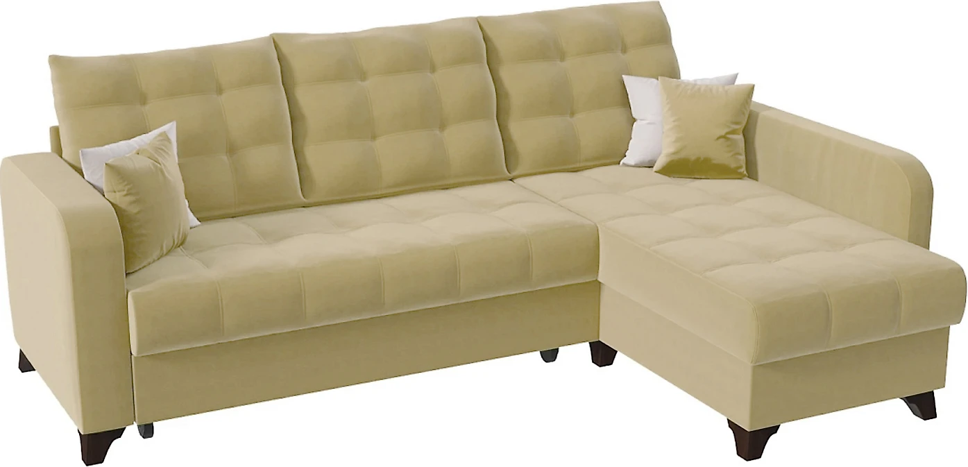 Угловой диван с левым углом Беллано (Белла) Беж