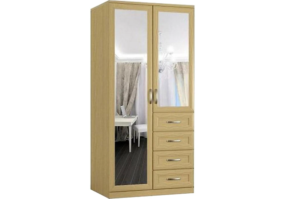 Шкаф для одежды с зеркалом Гамма-8 (Стелла)