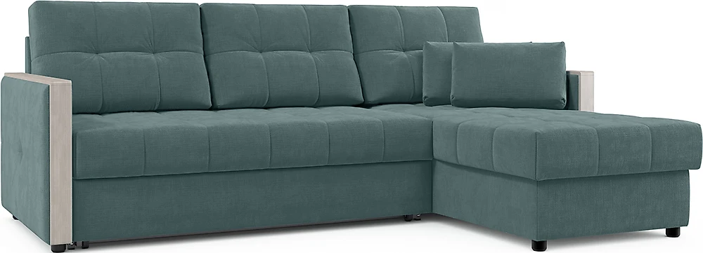 Угловой диван с подушками Мадрид Плюш Бриз