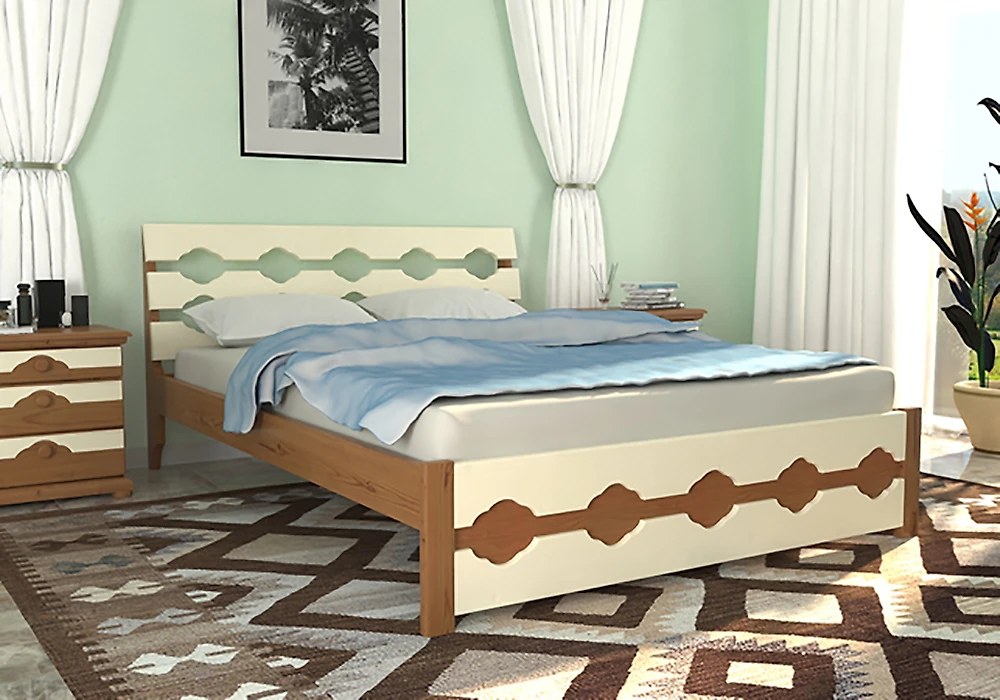 Односпальная кровать со спинкой Юлия-15