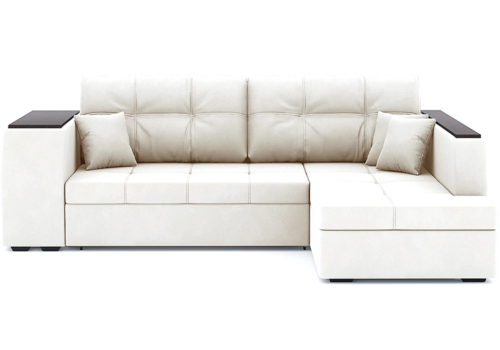 Угловой диван с полкой Брюссель Плюш Дизайн 6