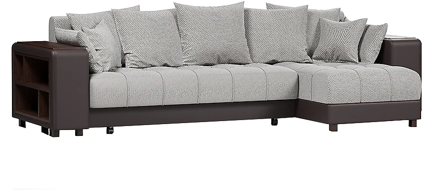Угловой диван с правым углом Дубай Грей