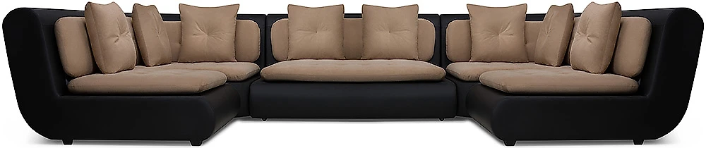  длинный модульный диван Кормак-4 Плюш Латте