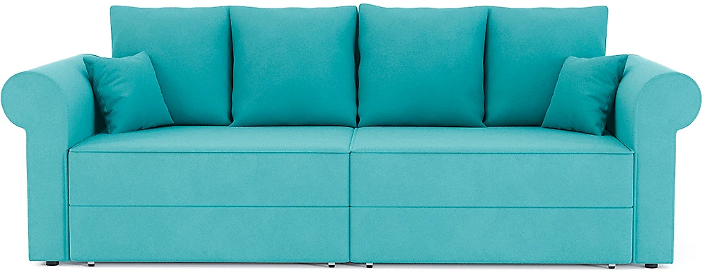 Синий прямой диван Флоренция Дизайн 8