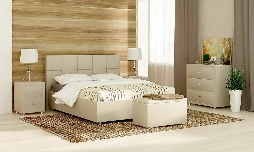 Кровать в современном стиле Richmond-1 140х200 с матрасом