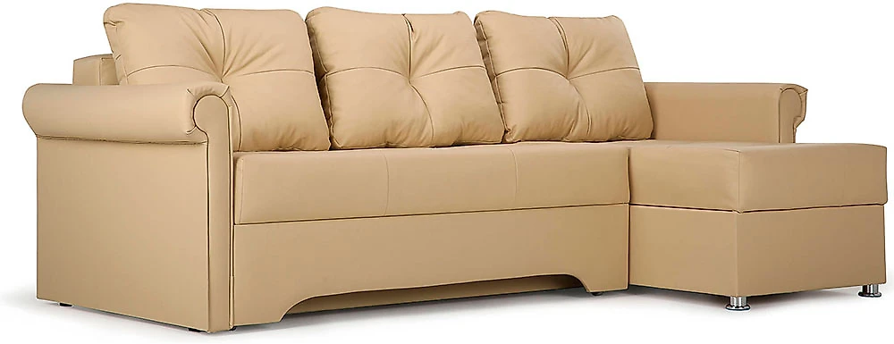 Угловой диван с подушками Гранд Беж