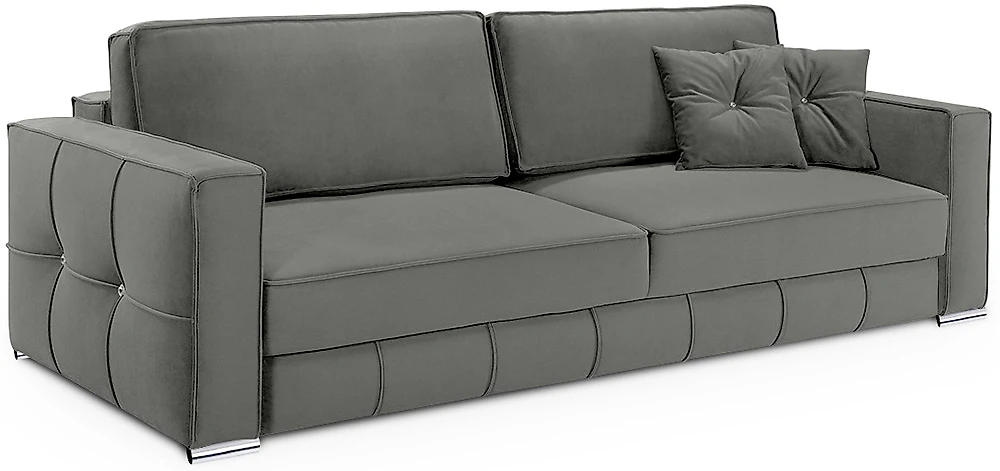 Прямой диван серого цвета Диадема Дизайн 2