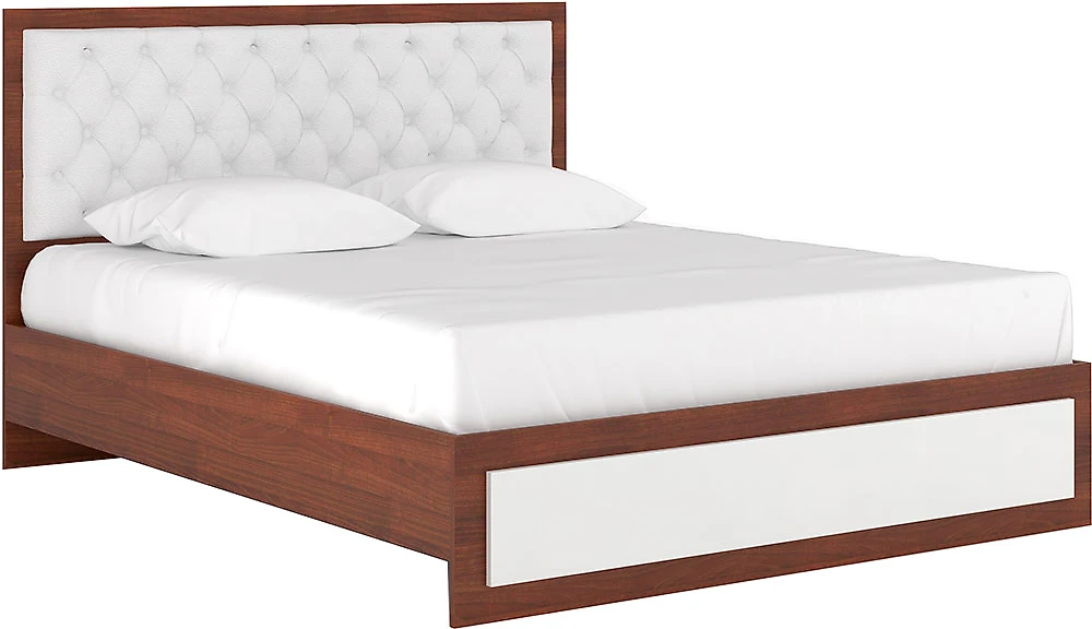 Кровать с каретной стяжкой Луиза-1 КС Дизайн-2