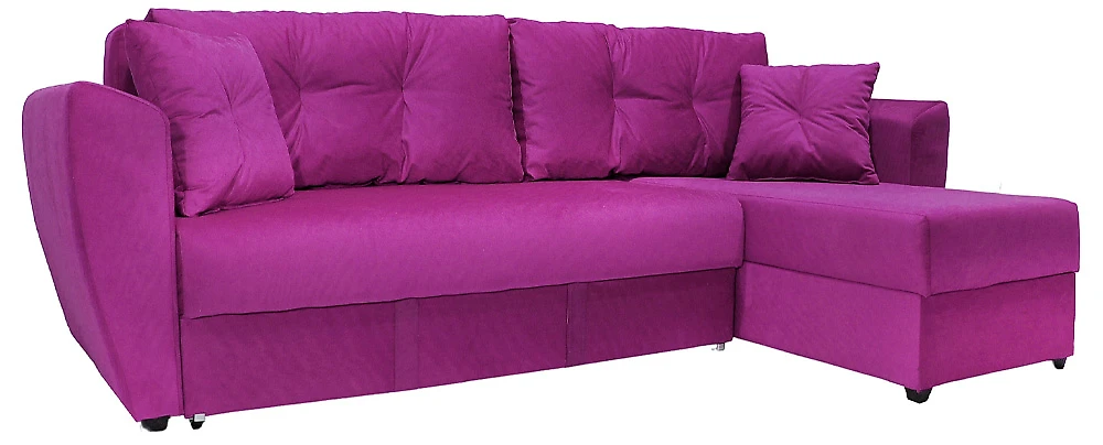 Угловой диван с ортопедическим матрасом Амстердам Фиолет