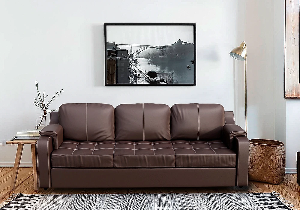 кожаный диван Берета Дизайн 4 кожаный