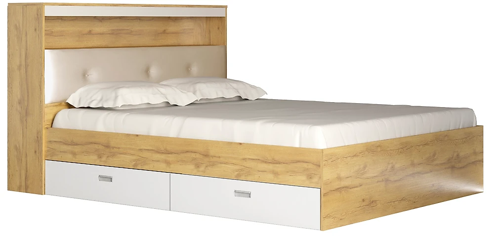 Кровать в современном стиле Виктория-3-160 Дизайн-1