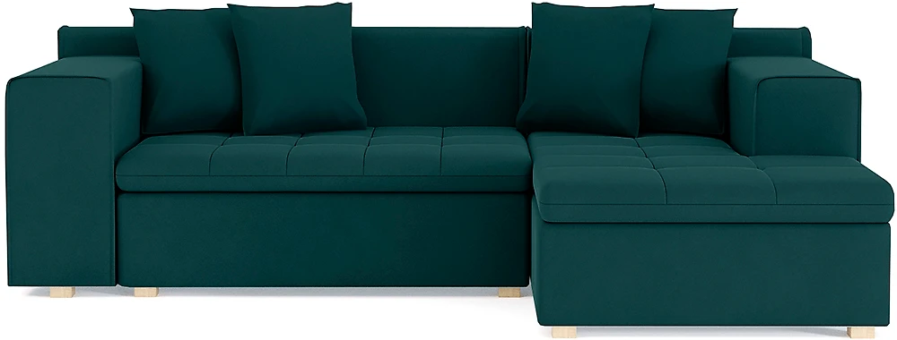 Зелёный угловой диван Чикаго Дизайн 6