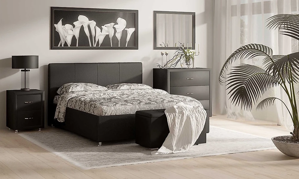 Двуспальная кровать с матрасом в комплекте Люкс (Prato-3) - Люкс 120х200 с матрасом