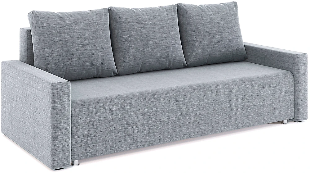 Прямой диван серого цвета Олимп Дизайн 7