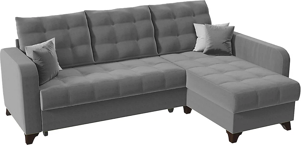 Угловой диван с левым углом Беллано (Белла) Грей