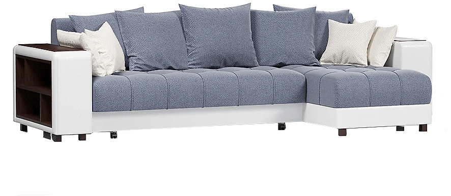 Угловой диван с левым углом Дубай Блю