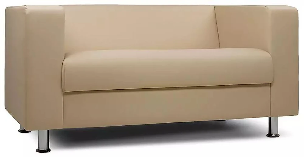 Маленький кожаный диван Бит Блюз Беж