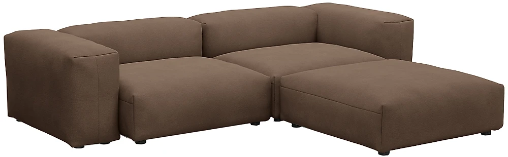 Угловой диван лофт Фиджи-4 Браун