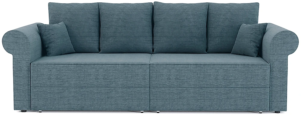 Синий прямой диван Флоренция Дизайн 7