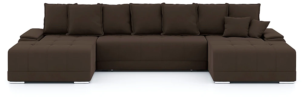  угловой диван с оттоманкой Nordviks П П-образный Плюш Дизайн-1