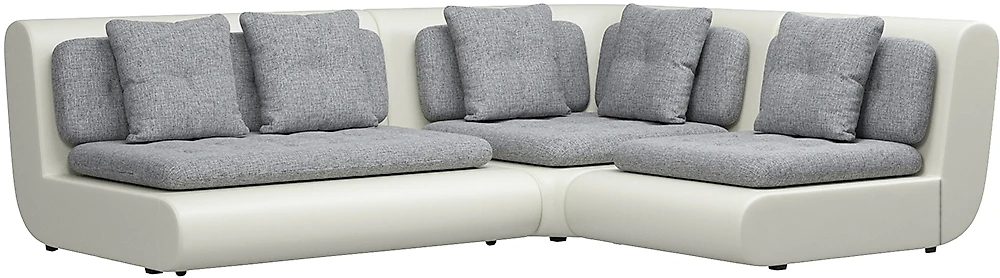Модульный диван из экокожи Кормак-2 Кантри Грей