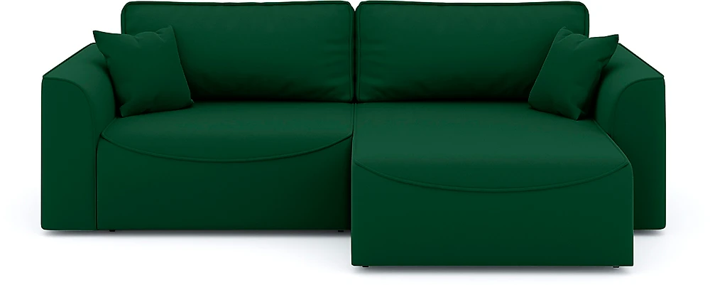 Угловой диван изумрудный Рафаэль Плюш Дизайн-14