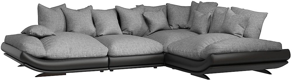 Угловой диван с подушками Авиньон Кантри Грей Макси