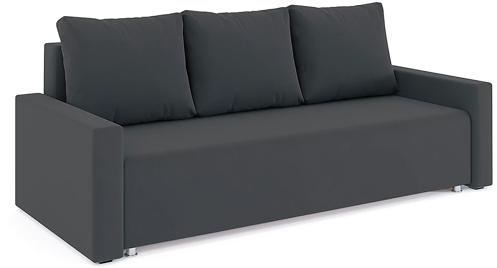 Прямой диван серого цвета Олимп Дизайн 12