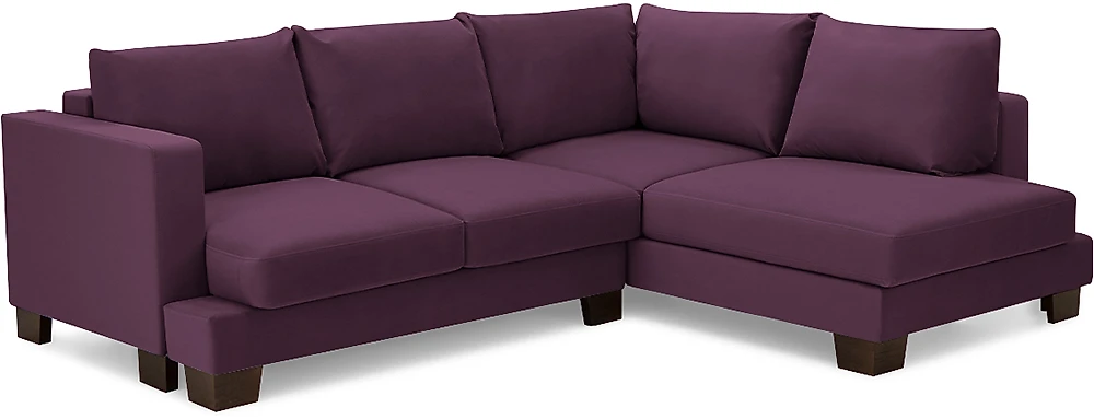 Угловой диван фиолетовый Дрезден Дизайн 2