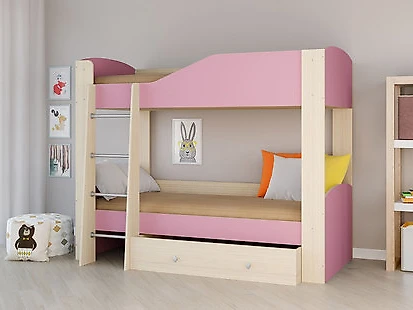 Кровать детская Астра-2 (Принцесса) Розовый
