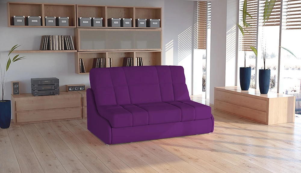Фиолетовый диван аккордеон Истван Дизайн 1