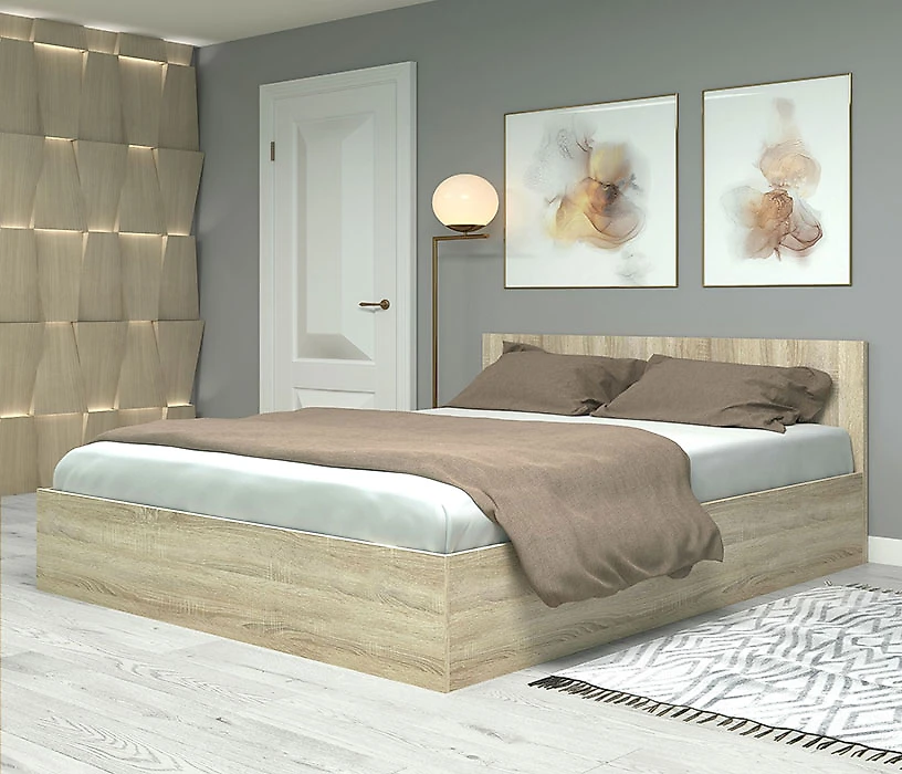Двуспальная кровать Фреш КРФР-4-ПМ-1600 Дизайн-2