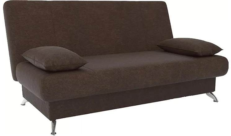 Прямой диван из велюра  Лион-Эконом Браун