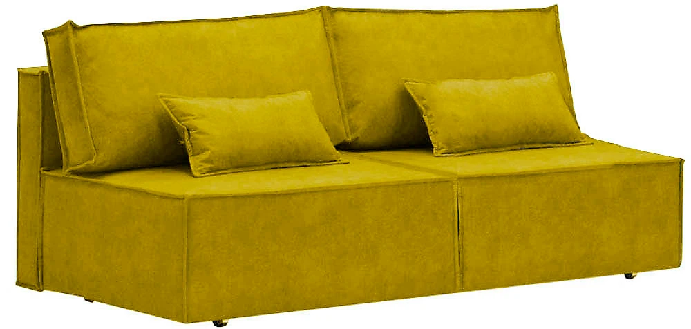 Жёлтый прямой диван Лофт (мини) Еллоу