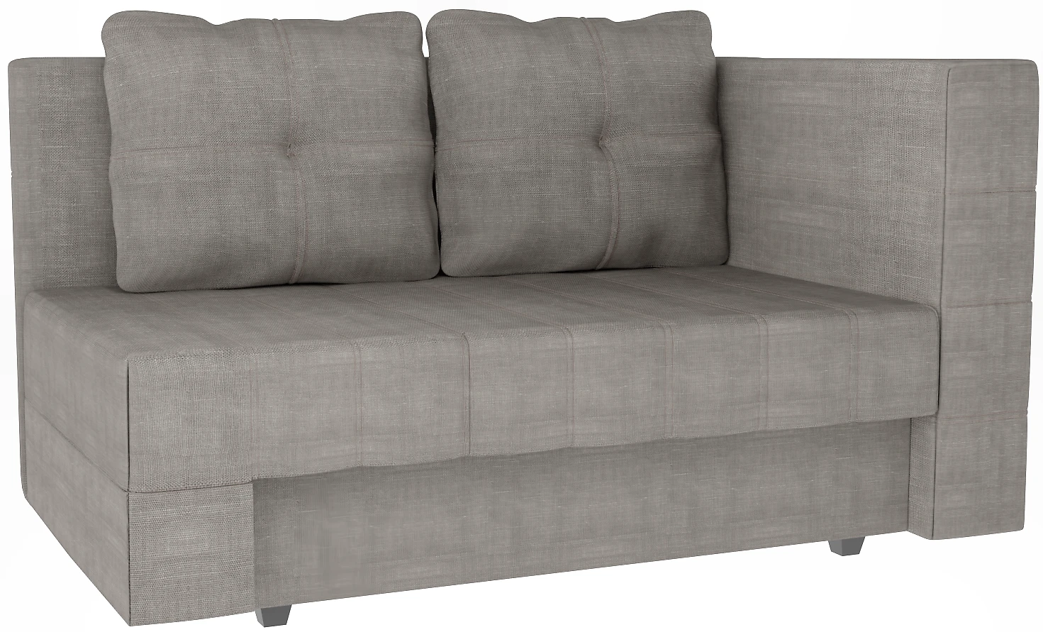 Прямой диван серого цвета Корфу Меланж-2