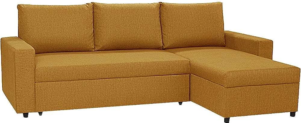 Маленький угловой диван Орион (Торонто) Плюш Мастард