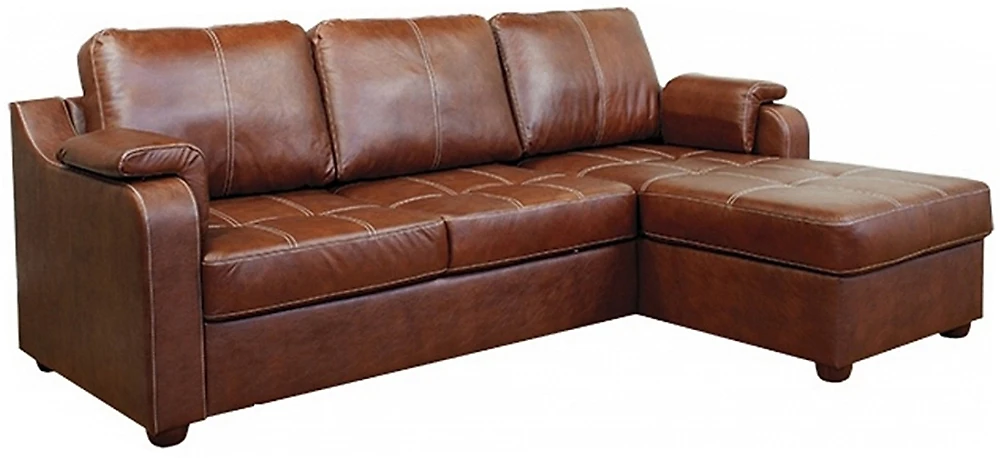 Угловой диван Берета Дизайн 3 кожаный