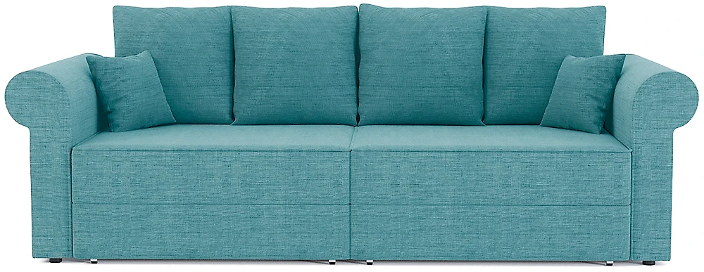 Синий прямой диван Флоренция Дизайн 6