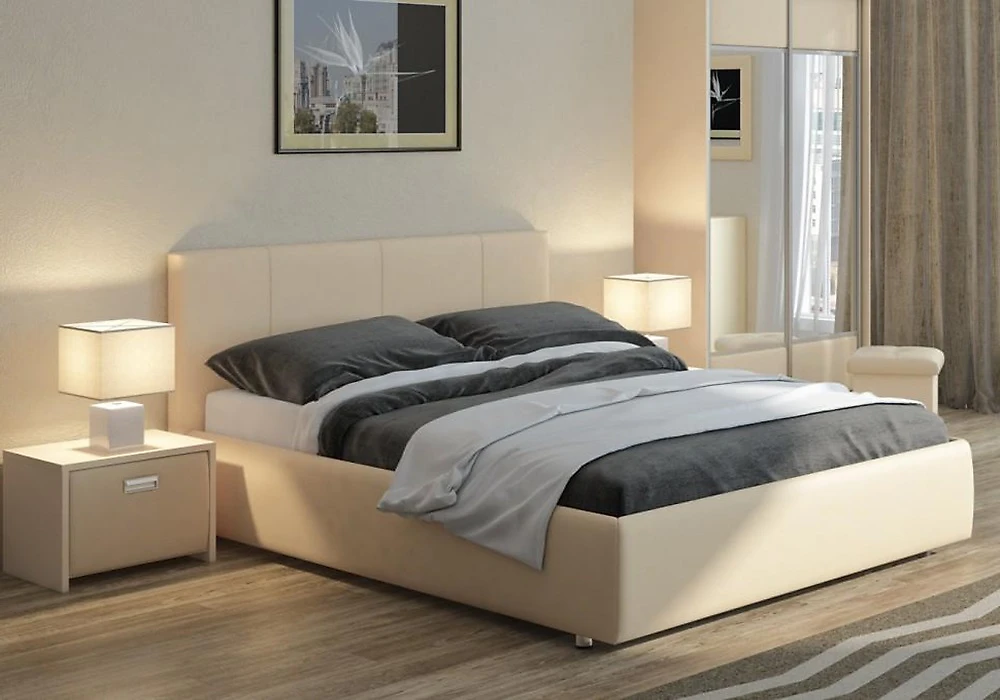 Кровать в современном стиле Веда-3 (Афина) Милк